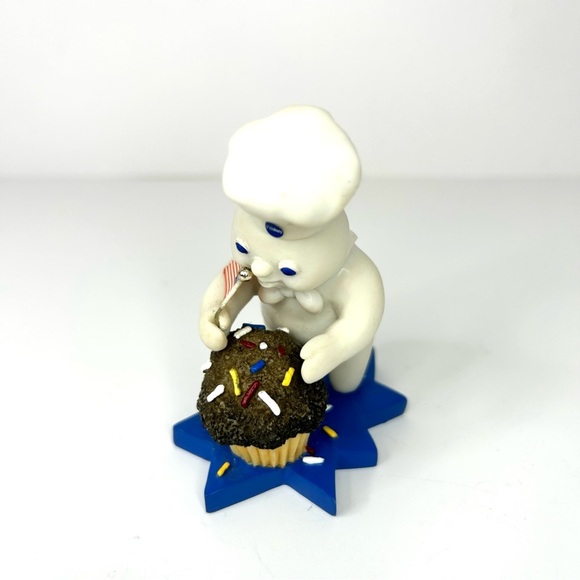 Vtg Danbury Mint Pillsbury Doughboy Calendar Month July Figure US Holiday - Picture 10 of 10